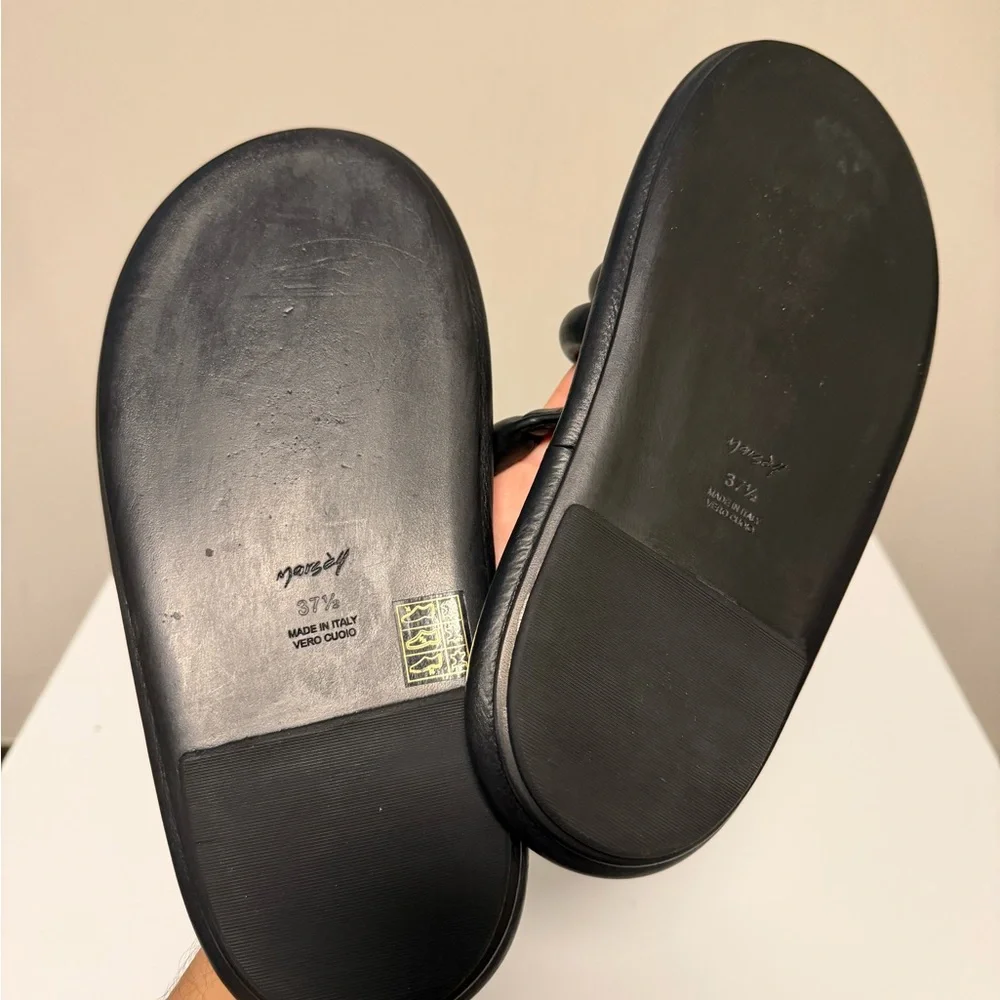 MARSELL Spalmata Toe-Ring Flat Sandals Black Women’s EU 37.5 US 7.5 UK 4.5 - Picture 6 of 9